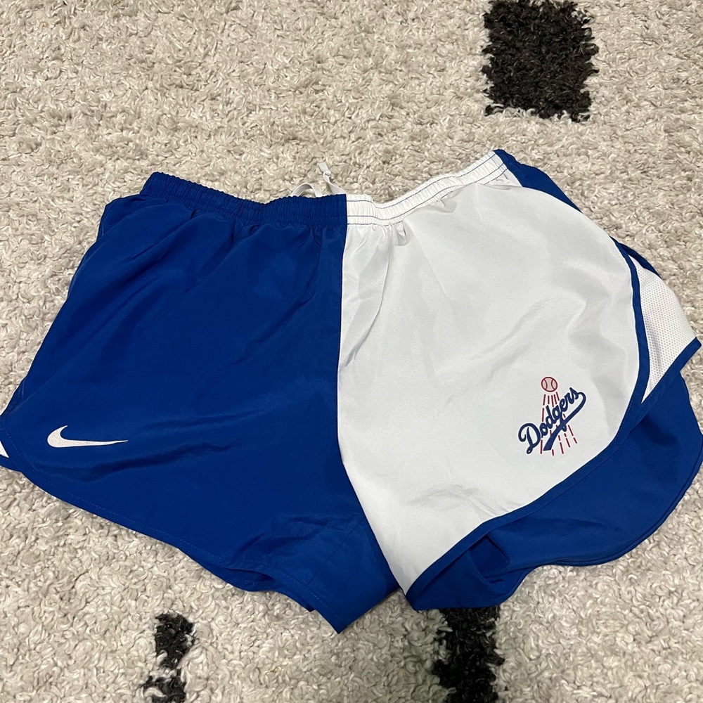 Nike Blue and White Athletic Shorts